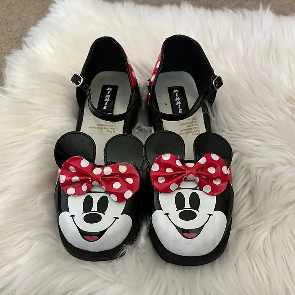 Disney | Minnie Mouse Mary Jane Block Heel Shoes Size 2-3